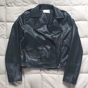 Faux leather jacket